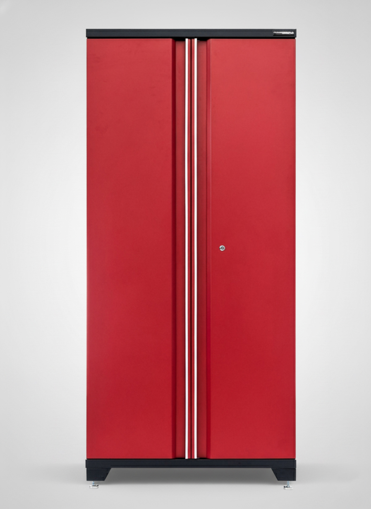 Förvaringsskåp högskåp med 2 dörrar - Röd, PRO - Bild 3