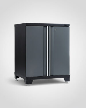 Förvaringsskåp med dörrar - Grå, PRO