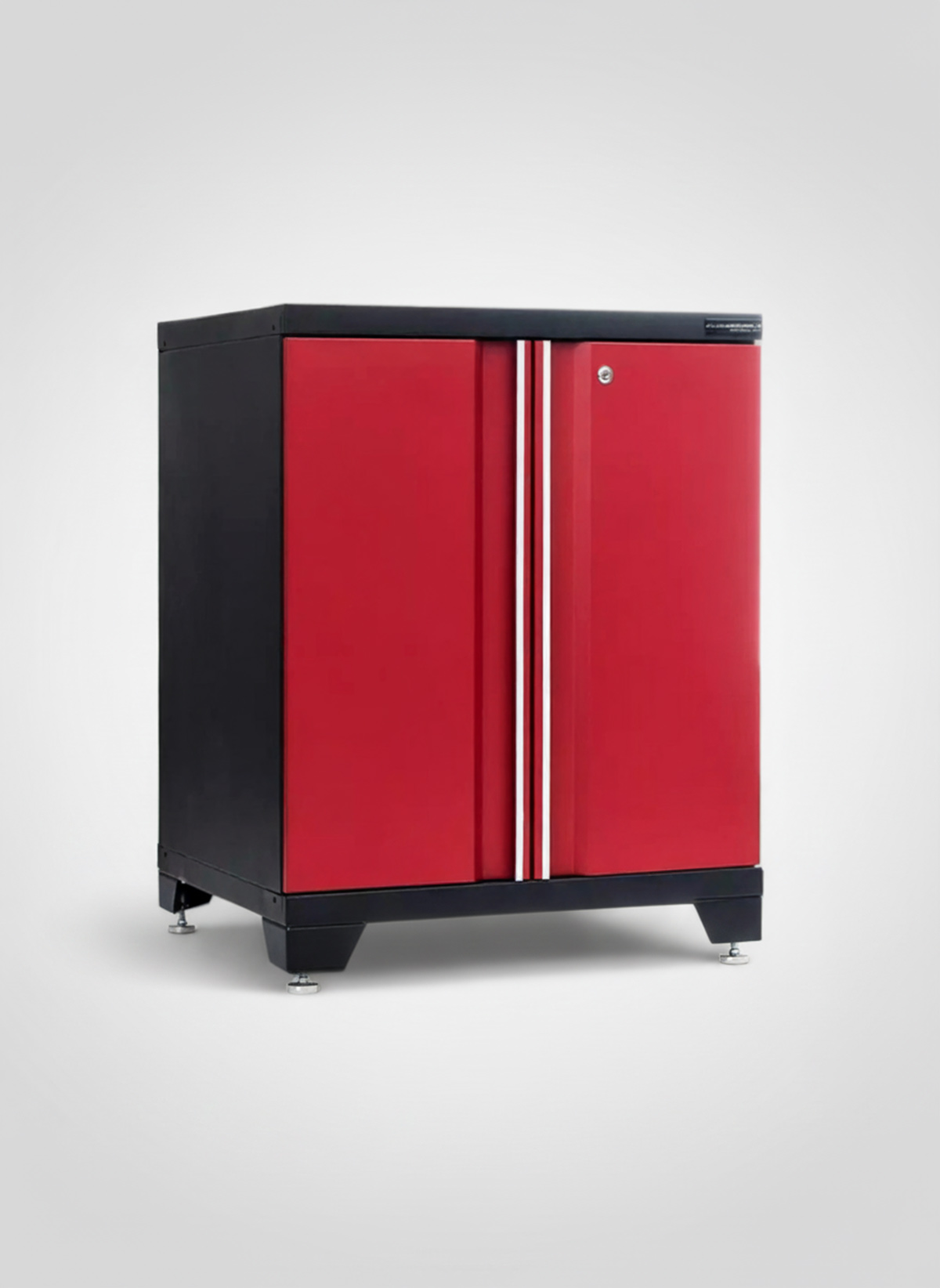 Förvaringsskåp med dörrar - Röd, PRO