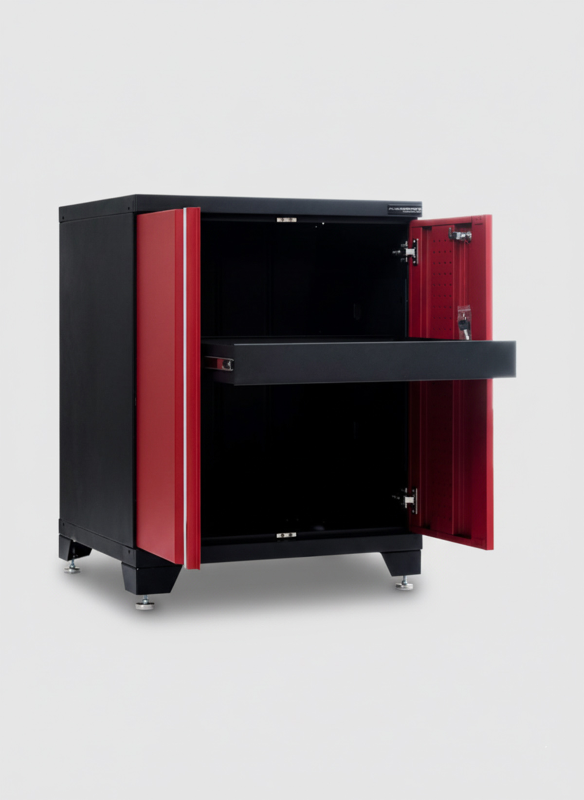 Förvaringsskåp med dörrar - Röd, PRO - Bild 2