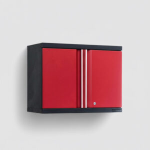 Väggskåp med 2 dörrar - Röd, PRO