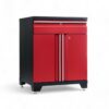 Verktygsskåp med 1 låda och dörrar - Röd, PRO