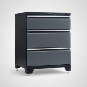 Verktygsskåp med 3 lådor - Grå, PRO