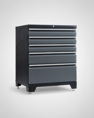 Verktygsskåp med 5 lådor - Grå, PRO