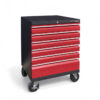 Verktygsvagn med 6 lådor - Röd, PRO
