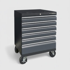 Verktygsvagn med 6 lådor - Grå, PRO