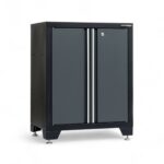 Förvaringsskåp med dörrar grå, CLASSIC