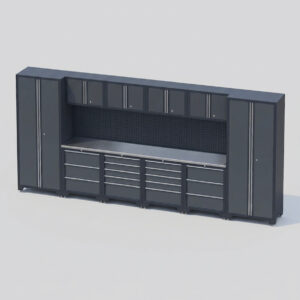 Garageinredning med 10 delar – set 1, grå, CLASSIC