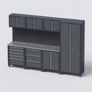 Garageinredning med 7 delar – set 1, grå, CLASSIC