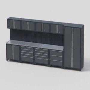 Garageinredning med 9 delar – set 1, grå, CLASSIC