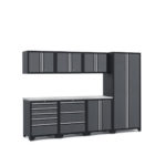 Garageinredning med 7 delar – set 1, grå, CLASSIC