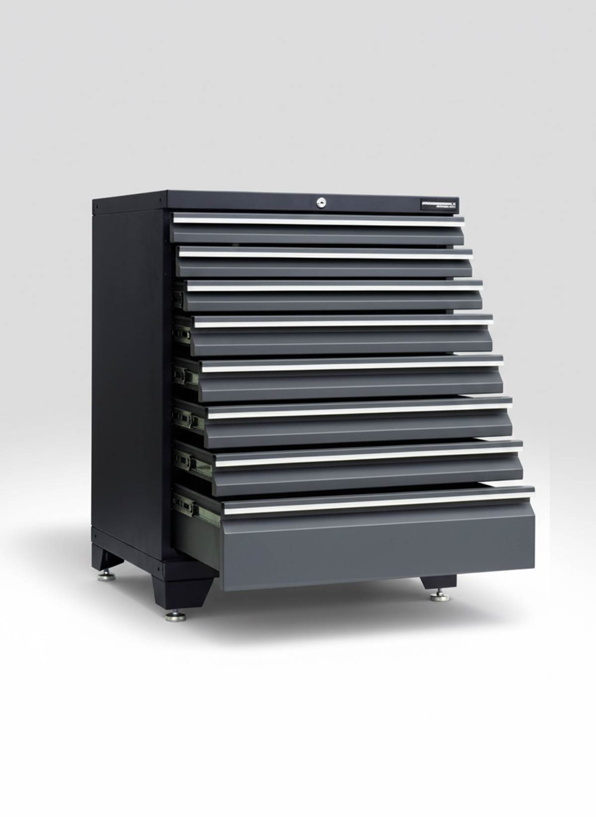 Verktygsskåp med 8 lådor - Grå, PRO - Bild 2