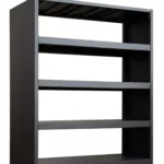 Förvaringshylla dubbel svart, PRO