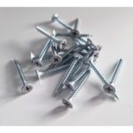 Skruv till väggpanel, grå 20-pack