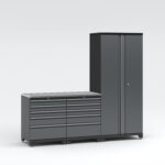 Garageinredning med 3 delar - set 2, grå, PRO