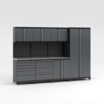 Garageinredning med 7 delar - set 1, grå, PRO