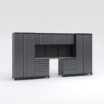 Garageinredning med 7 delar - set 2, grå, PRO