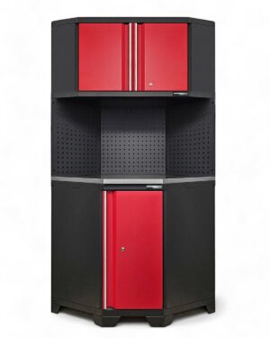 Hörnskåp komplett - Röd, PRO