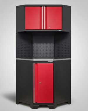 Hörnskåp komplett - Röd, PRO
