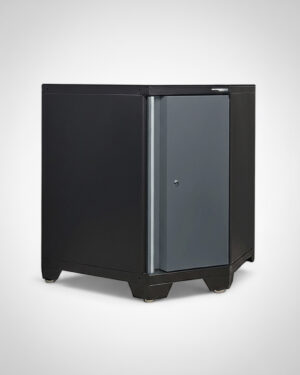 Hörnskåp med 1 dörr grå, PRO