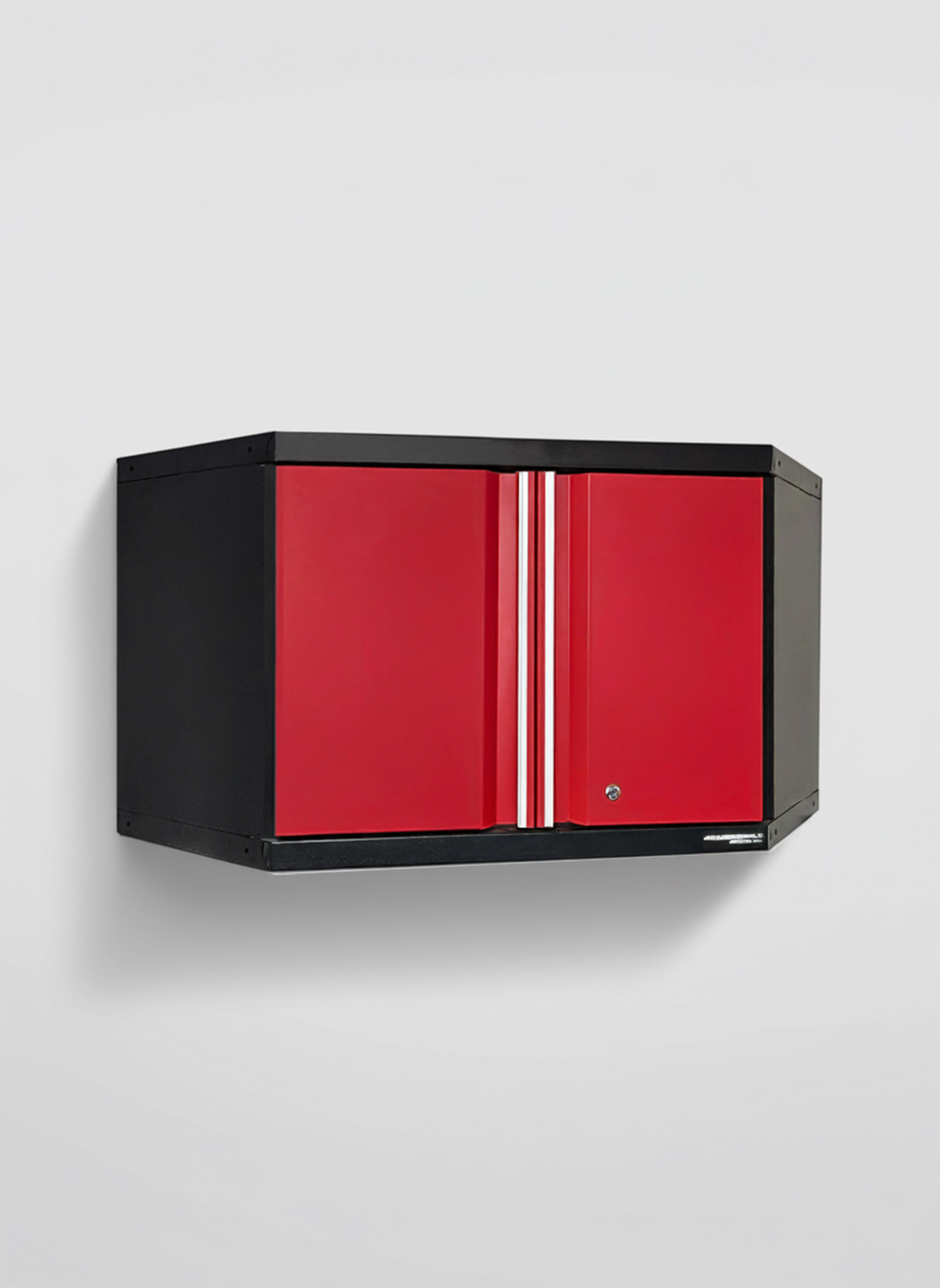 Väggskåp med 2 dörrar hörn - Röd, PRO