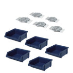 Plastbackar set om 5st