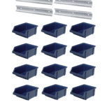 Plastbackar set om 15st