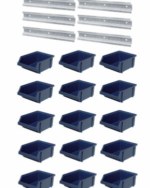 Plastbackar set om 15st