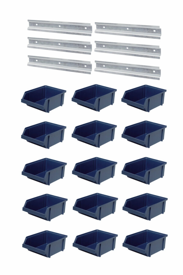 Plastbackar set om 15st