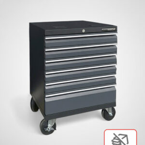 Verktygsvagn med 6 lådor Anti-Tilt Protection - Grå, PRO