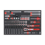 Verktygssats 76 delar Hylsnyckelsats TengTools TTESK77