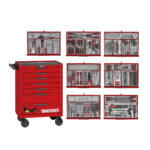 Verktygsvagn 7 lådor + 628 delar verktyg TengTools TKW26R628T