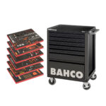 Verktygsvagn LARGE 7 lådor svart 346 delar verktyg, BAHCO