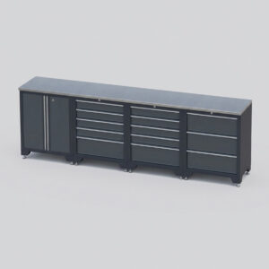 Garageinredning med 4 delar – set 2, grå, CLASSIC