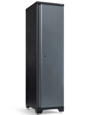 Förvaringsskåp högskåp 1 dörr Black edition – Grå, PRO