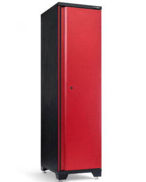 Förvaringsskåp högskåp 1 dörr Black edition – Röd, PRO