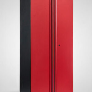 Förvaringsskåp högskåp 2 dörrar Black edition – Röd, PRO
