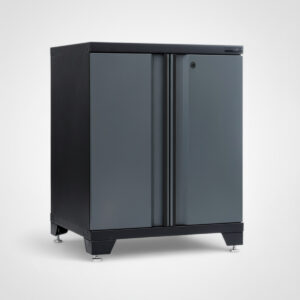 Förvaringsskåp med dörrar Black edition – Grå, PRO
