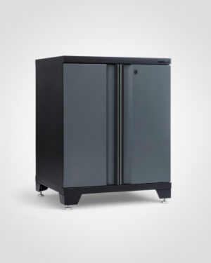 Förvaringsskåp med dörrar Black edition – Grå, PRO