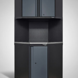 Hörnskåp komplett Black edition – Grå, PRO