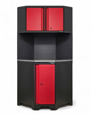 Hörnskåp komplett Black edition – Röd, PRO