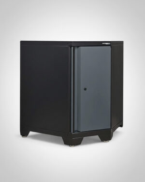 Hörnskåp med 1 dörr Black edition - Grå, PRO