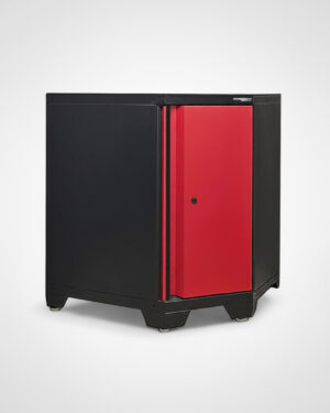 Hörnskåp med 1 dörr Black edition - Röd, PRO