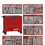 Verktygsvagn 7 lådor 663 delar verktyg TengTools TKW37R663T
