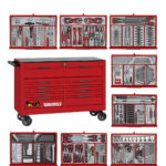 Verktygsvagn 9 lådor 615 delar verktyg TengTools TKW53R615T