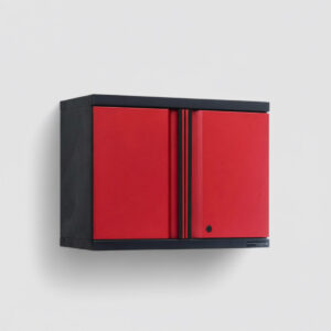 Väggskåp med 2 dörrar Black edition – Röd, PRO