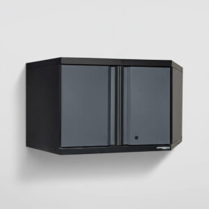 Väggskåp med 2 dörrar hörn Black edition – Grå, PRO