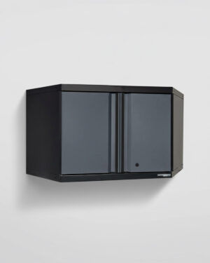 Väggskåp med 2 dörrar hörn Black edition – Grå, PRO