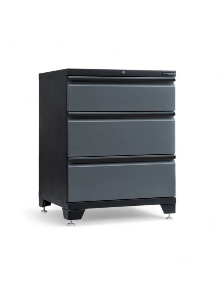 Verktygsskåp med 3 lådor Black edition – Grå, PRO