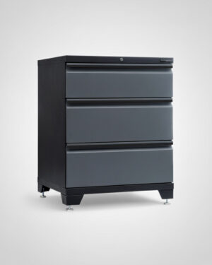 Verktygsskåp med 3 lådor Black edition – Grå, PRO